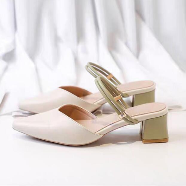 Cream sandals small heel hotsell