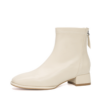 Block Low Heel Ankle Boots For Small Feet TS142