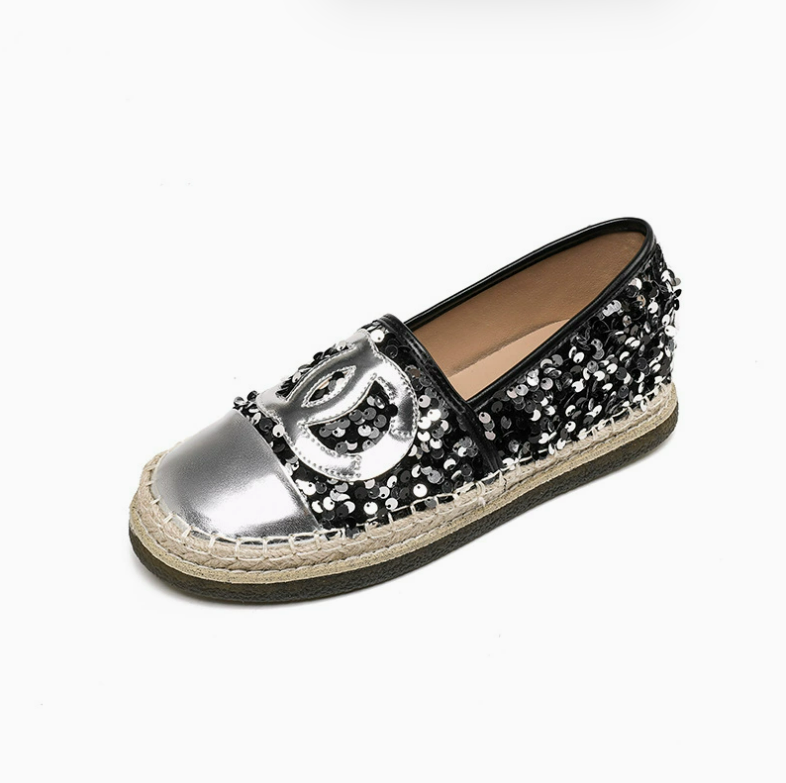 Glitter Espadrilles For Small Feet TS329