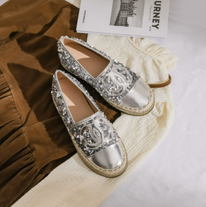 Glitter Espadrilles For Small Feet TS329