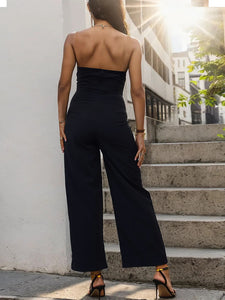 Petite Black Sleeveless Jumpsuit PCD34