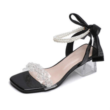 Petite Feet Pearl Ankle Strap Block Heel Sandals MS561