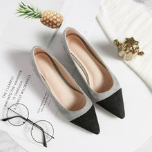 Petite Flat Heel Suede Shoes With Toe Cap MS322