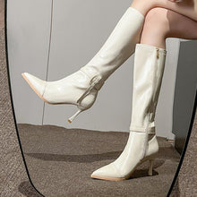 Petite Pointed Toe High Heel Calf Boots TS147