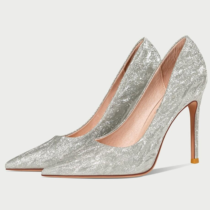 Women's Petite Size Glitter Strap Heel Dress Sandals AS33 - AstarShoes