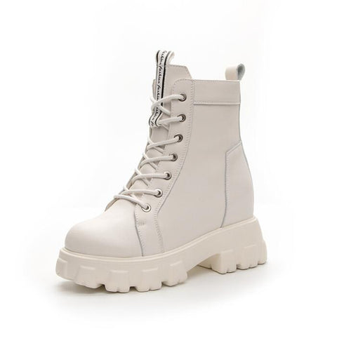 Petite Size Side Zipper Martin Boots AP138