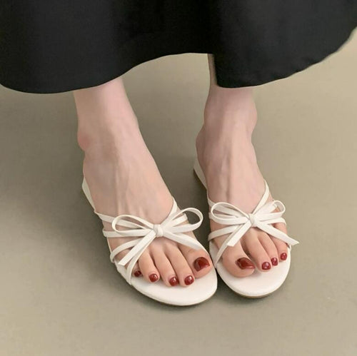 Petite Size Strappy Slip On Block Heel Sandals MS546