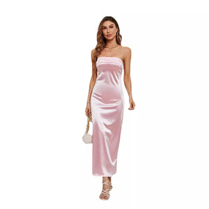 Petite Strapless Slim Long Dress PCD18