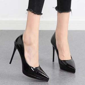 Small Feet Patent Heels Size US1.5 Black For Sale