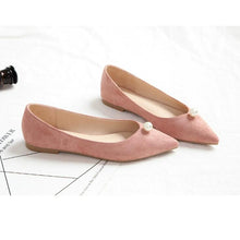 Small Feet Pointed Suede Flat Heels MS593