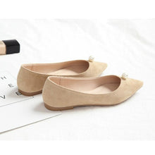 Small Feet Pointed Suede Flat Heels MS593