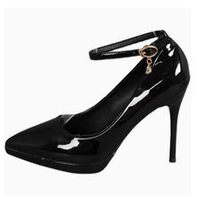 Small Feet Pointy High Heel Ankle Strap Patent Shoes TS213