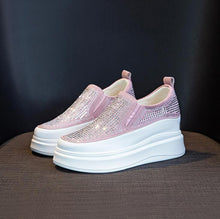 Small Feet Rhinestone Upper Thicksole Casual Shoes TS113