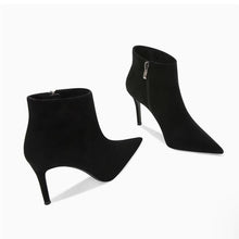 Small Feet Suede Leather High Heel Ankle Boots TS245