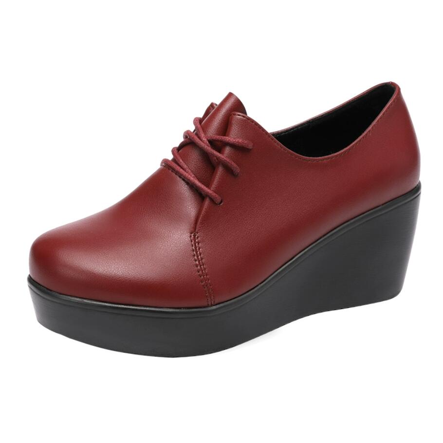 Wedge heel work outlet shoes