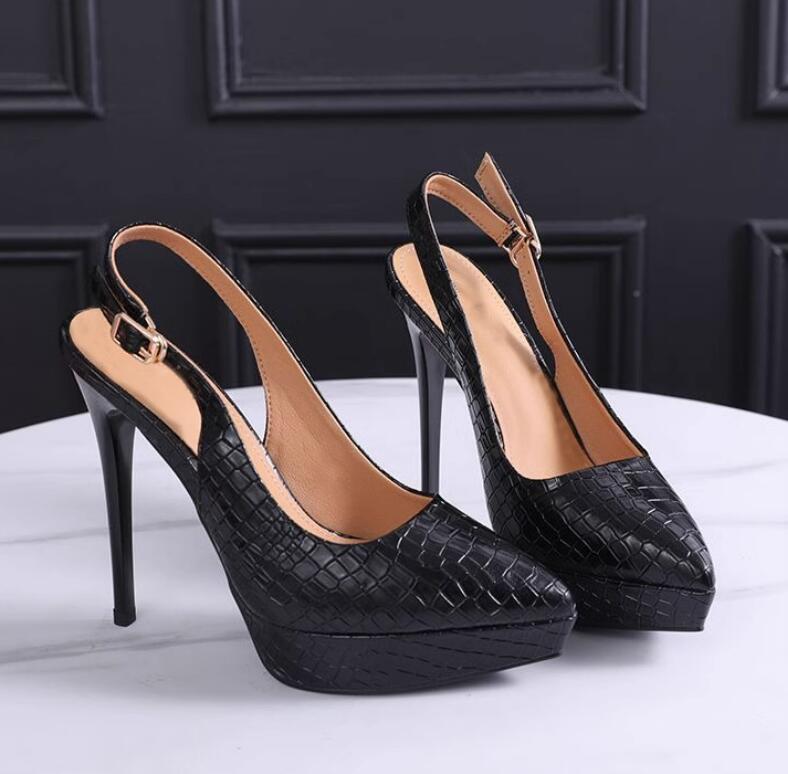 Small Size Slingback Platform High Heel Shoes TS33