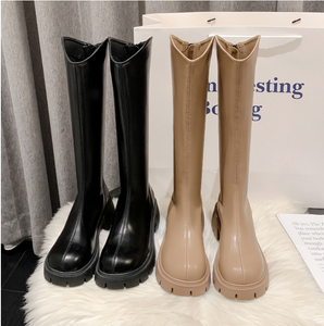 Petite Size Block Heel Under Knee Long Boots TS154