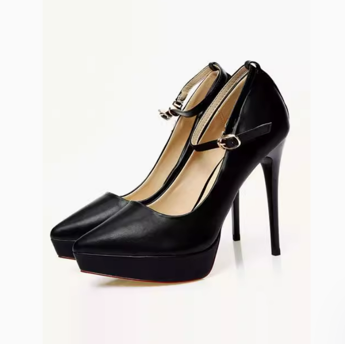 Women's Ankle Strap Platform High Heel Shoes TS315