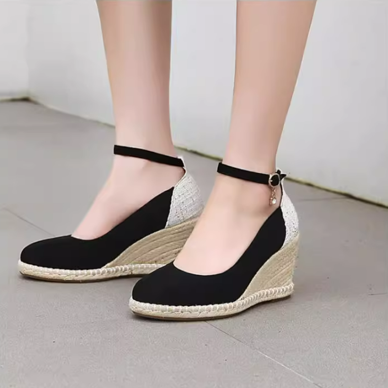 Women's Closed Toe Wedge Espadrilles TS322