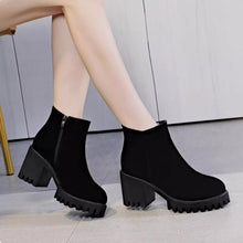 Women's Petite Feet Suede Leather Ankle Boots TS227