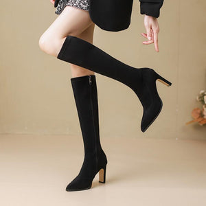 Women's Petite Size Under Knee Long Boots TS231