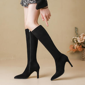 Women's Petite Size Under Knee Long Boots TS231