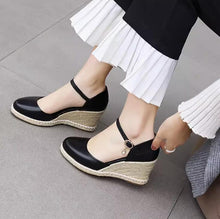 Women's Small Feet Ankle Strap Wedge Shoes MS113