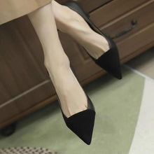 Women's Small Feet Pointy Heels With Toe Cap TS21