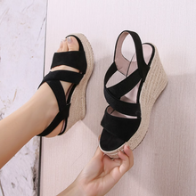 Women's Small Size Wedge Heel Sandal Shoes TS349