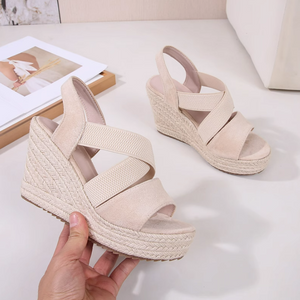 Women's Small Size Wedge Heel Sandal Shoes TS349