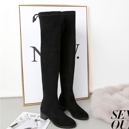 Petite Feet Slight Stretch Long Boots AS165