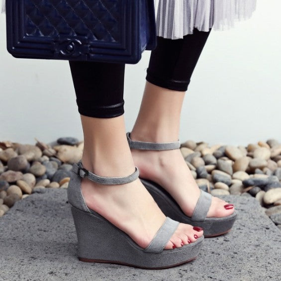 Petite Size Wedge Heel Sandals BS158 - AstarShoes