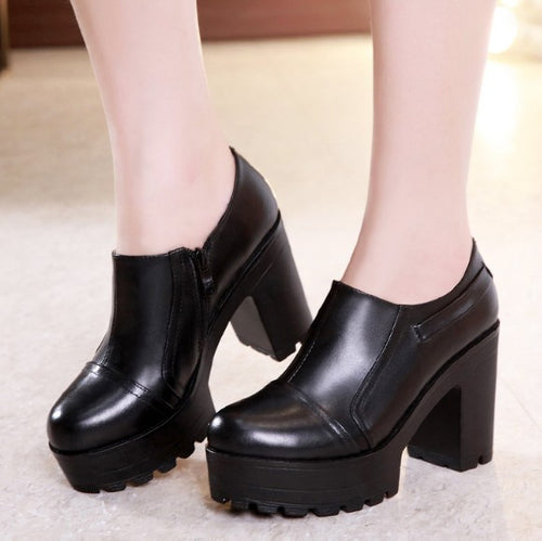 Petite Size Chunky Heeled Booties AP140