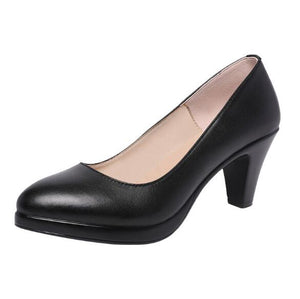 Petite Size Mid Heel Pump Shoes BS39 - AstarShoes
