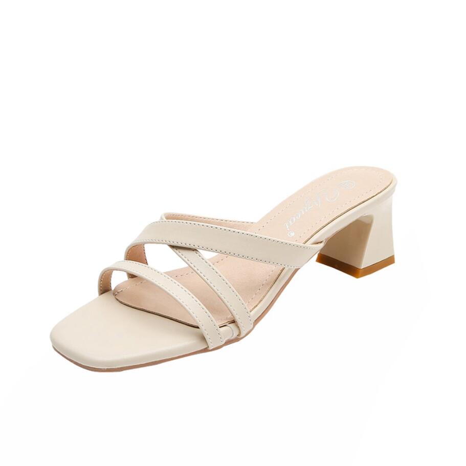 Petite Square Toe Strap Sandal Shoes GS398 - AstarShoes