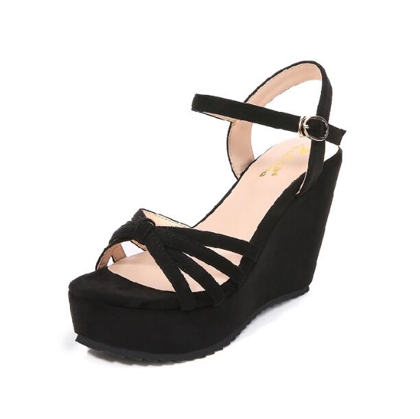 Small Size Wedge Heel Ankle Strap Sandals Tracy
